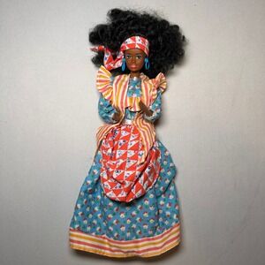 Vintage 1966 Mattel Barbie Shani Asha AA Doll African American Patchwork Dress